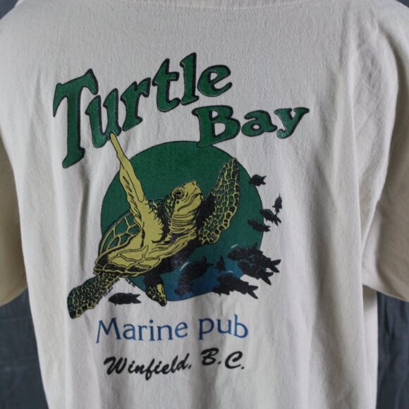 Vintage Baseball Jersey - Turtel Bay Marine Pub - Men's Extra Large - Picture 6 of 9
